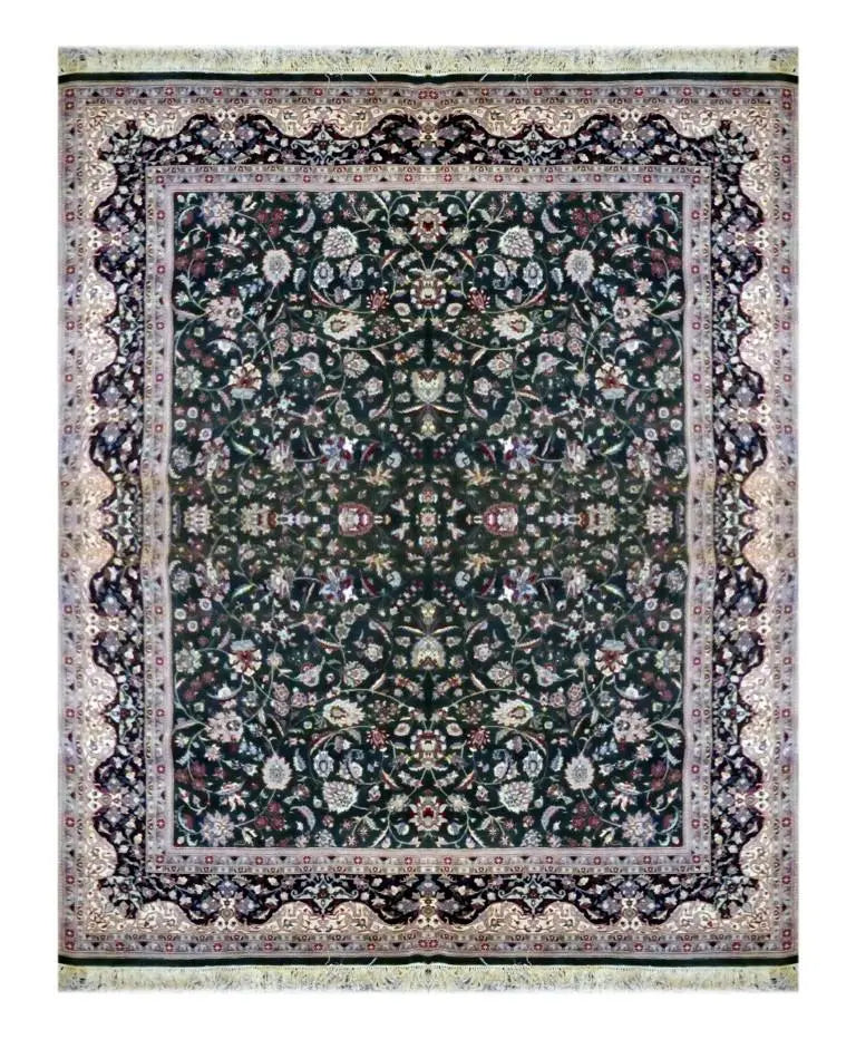 One Of The Kind Indian Hand-Knotted Rug 11'5'' X 8'0''